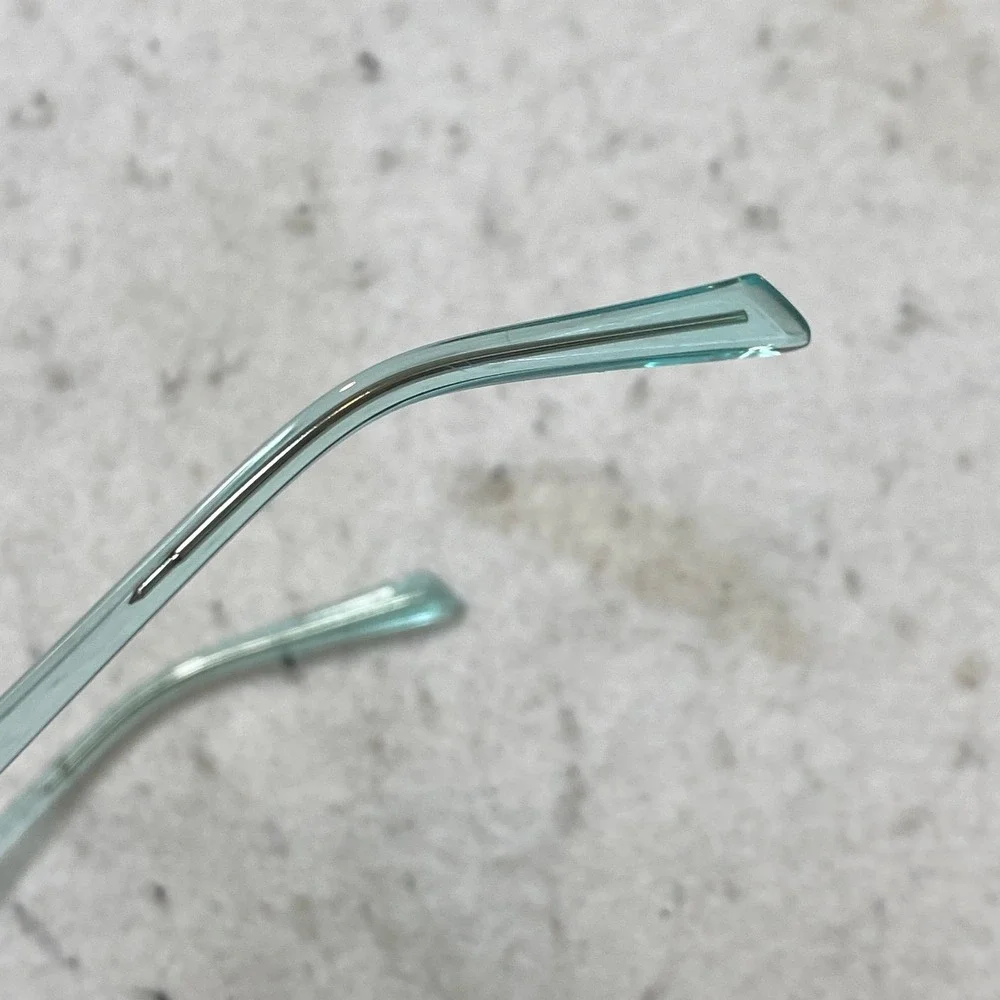 Puma PJ0049OCOS Eyeglasses Kids Clear Teal  Rectangular Frames 49-16-135